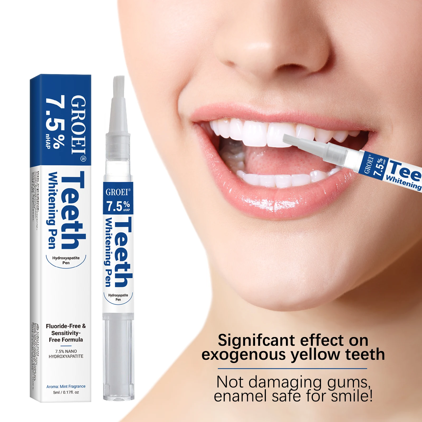 Teeth Whitening Remedies - Hydroxyapatite Tooth Whitening Pen Dazzling White