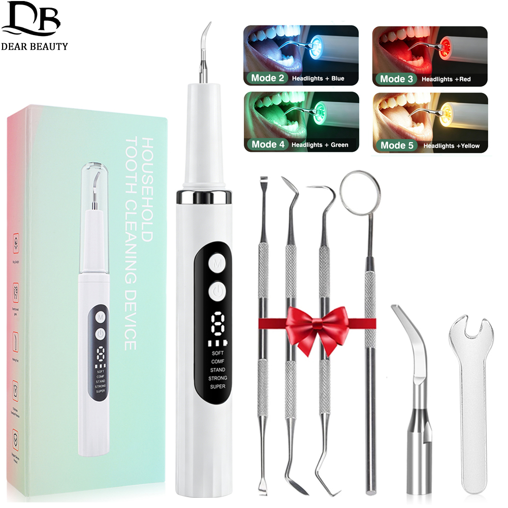 Teeth Whitening Uv - Electric Tooth Cleaner Ultrasonic Dental Scaler