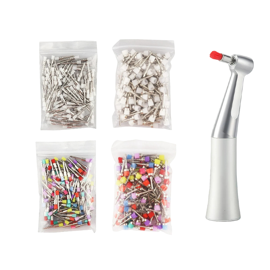 Teeth Whitening Kit Professional - 100pcs/Bag Disposable Dental Polisher Nylon Bristle