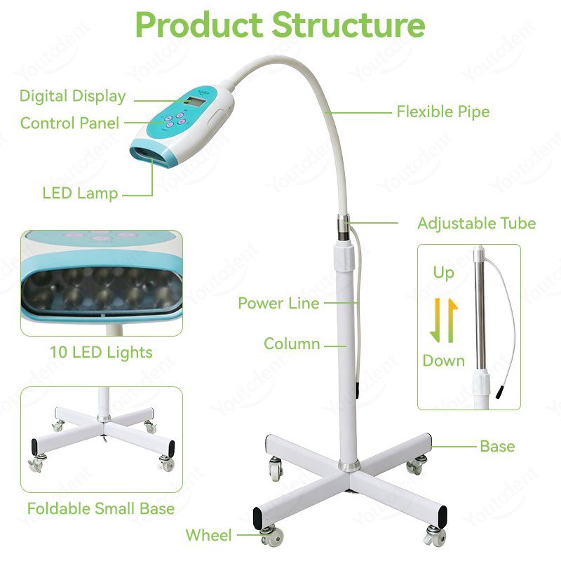 50W Dental Touch Screen 3 Colo - Teeth Whitening Usa 评论和价格