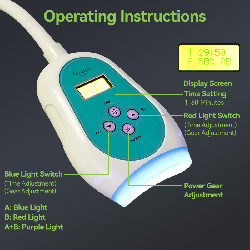 50W Dental Touch Screen 3 Colo - Teeth Whitening Usa 评论和价格