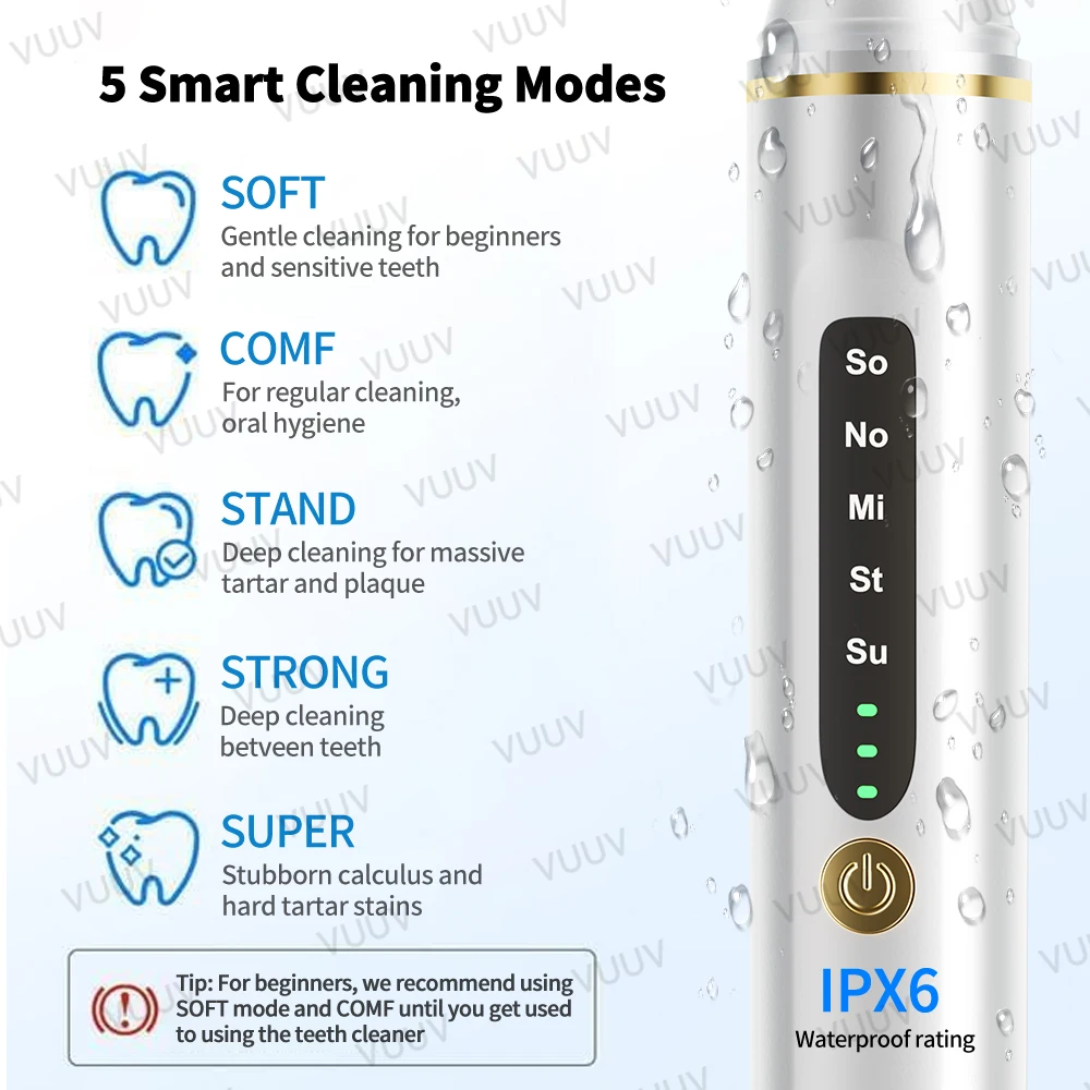 VUUV Ultrasonic Teeth Cleaner  - Teeth Whitening Uv 评论和价格