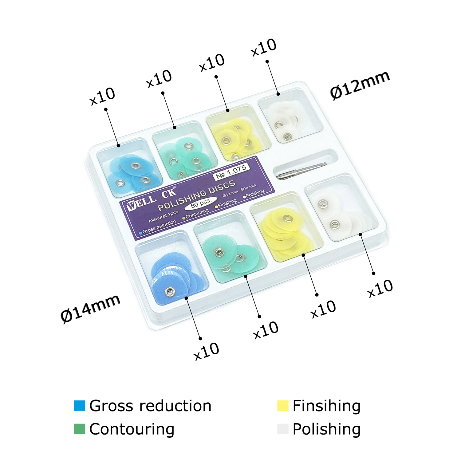 WELL CK 40/80Pcs Dental Polish - Teeth Whitening Kit Professional 评论和价格