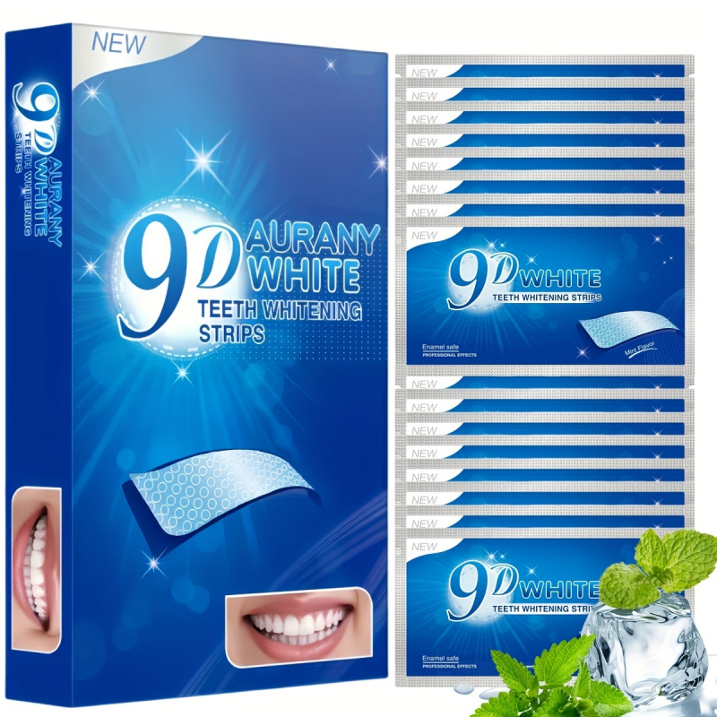 21 Pairs of 9D Aurany White Te - Teeth Whitening Strips Permanent 评论和价格