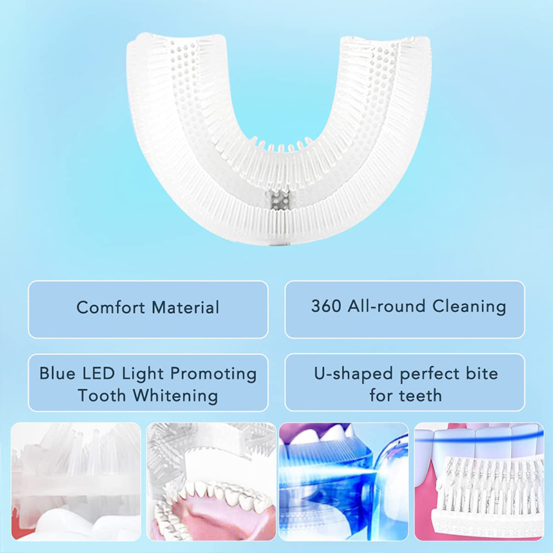 U-Shaped Rechargeable Light Qu - Teeth Whitening Kit At Home 评论和价格