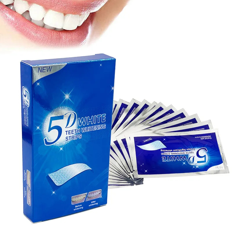 1-12pcs 5D Whitening Teeth Sti - Teeth Whitening Strips Permanent 评论和价格