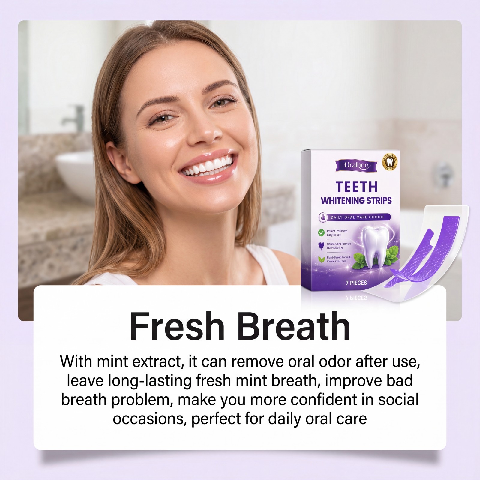 Purple Teeth Whitening Strips  - Teeth Whitening Strips Permanent 评论和价格