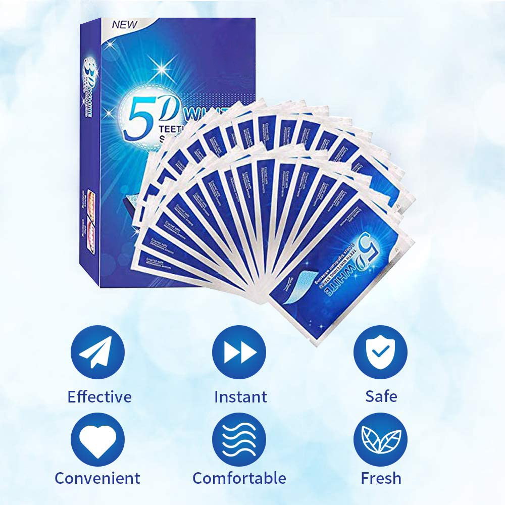5D White Teeth Whitening Strip - Teeth Whitening Strips Permanent 评论和价格