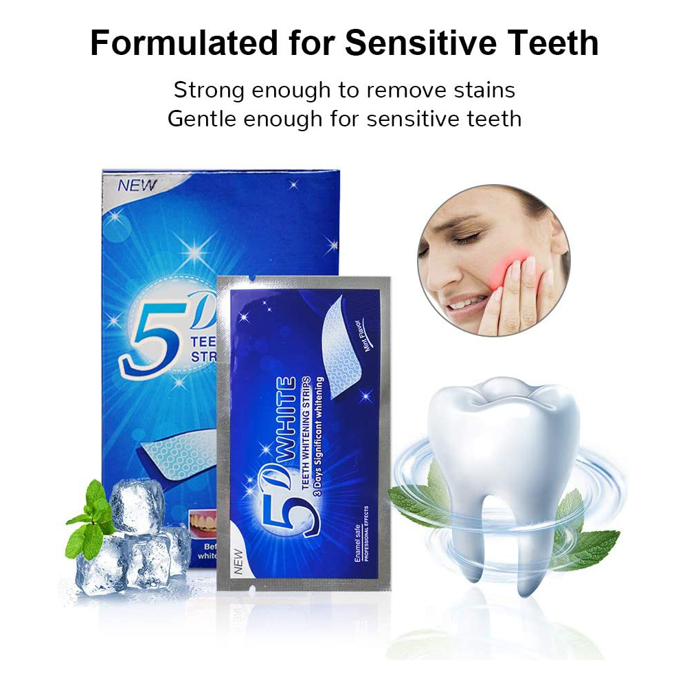 5D White Teeth Whitening Strip - Teeth Whitening Strips Permanent 评论和价格